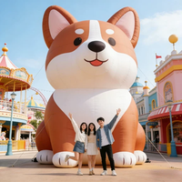 Modèle de chien gonflable géant durable sur mesure pour l'extérieur, fabrication OEM en Chine, vente directe d'usine