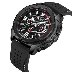 MEGIR hommes montres horloge Sport montre militaire hommes Silicone chronographe Quartz montres homme Reloj Hombre 2147 - Product Image 6