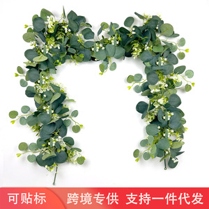 Guirnaldas Artificiales de Eucalipto y Paniculata de 100cm-200cm, Follaje Realista para Decoración del Hogar - Product Image 3