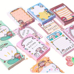 Cuaderno de 80 Hojas con Diseño de Chica de Dibujos Animados, Bloc de Notas Pequeño y Portátil con Notas Adhesivas Magnéticas para la Escuela y la Oficina - Product Image 1