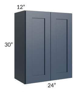 Armoires de cuisine modernes modulaires américaines bleues Armoires de cuisine à charnières de style shaker pour grossistes - Product Image 1