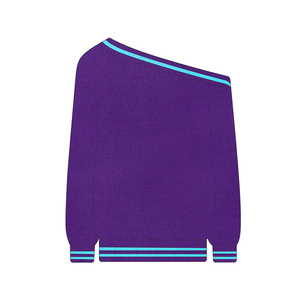 Maglione Corto da Donna Sexy Aderente con Spalla Scoperta e Manica Lunga in <span class=keywords><strong>Maglia</strong></span> Irregolare Nuova Moda Autunno 2025 Vendita all'Ingrosso - Product Image 2