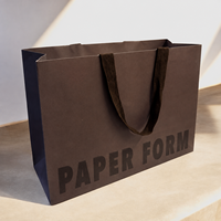 Custom Luxury Paper Gift Bags with Logo Rope Handles for Boutique Clothing Retail Packaging