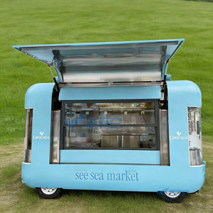 Food Truck Fully Equipped Taco Trailers Mobile Kitchen Pizza Coffee Cart Ice Cream <b>BBQ</b> Truck <b>Cheap</b> Mobile Food Trailer - Product Image 3