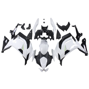 Kit de Carenado Blanco Negro Brillante para <span class=keywords><strong>Kawasaki</strong></span> <span class=keywords><strong>Ninja</strong></span> <span class=keywords><strong>650</strong></span> 2021 2020 <span class=keywords><strong>2022</strong></span> 2023 - Product Image 1
