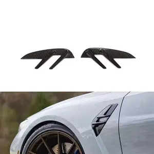 Modify Luxury 3 series G80 body trim Dry Carbon Fiber Side blades for BMW G80 M3 Sedan 4-Door 2021