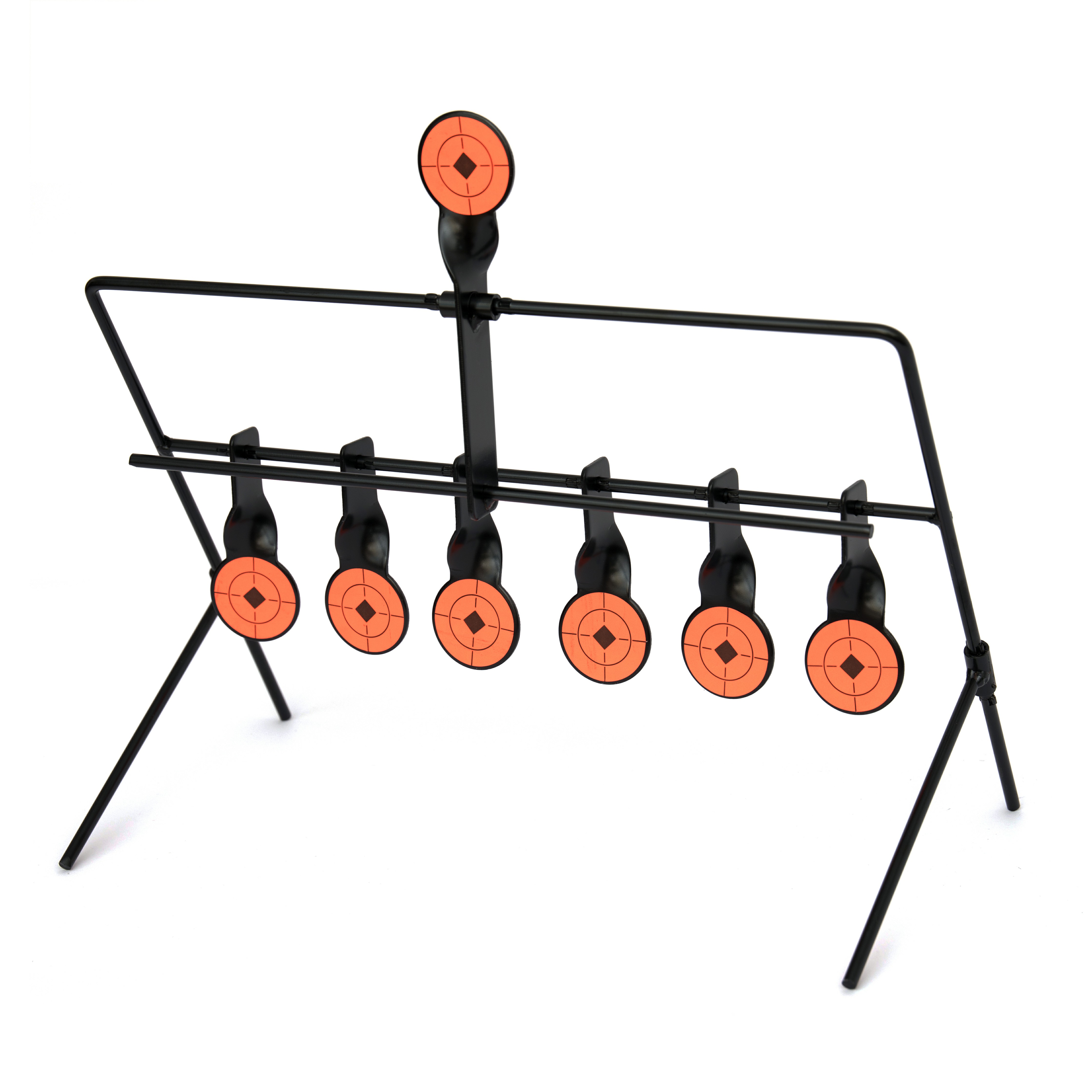 Стальная вращающаяся мишень для страйкбола, страйкбола, пейнтбола, стрельбы, пистолета 9 мм, тренировочная 6 + 1 пластина, сброс мишени