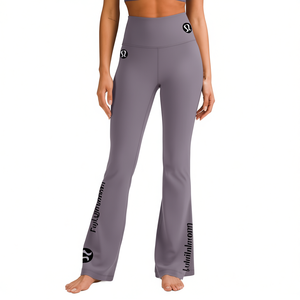 Leggings de Yoga Flare de Cintura Alta, Elásticos en Cuatro Direcciones, Sólidos y Sin Costuras, Pantalones Deportivos para Mujer - Product Image 3