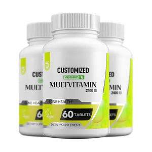Beslenme takviyeleri A vitamini C D E ve kadınlar ve erkekler için bağışıklık desteği Multivitamin Tablet için çinko