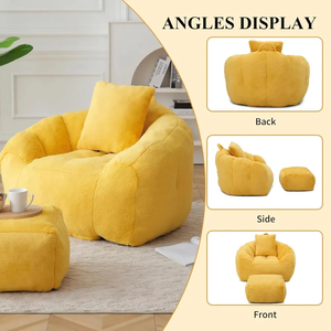 Asiento Otomano Tapizado en Terciopelo, Envasado al Vacío, para Apartamento o Villa, Diseño que Ahorra Espacio, MOQ 1 Pieza, Compra en Línea Sudáfrica - Product Image 2