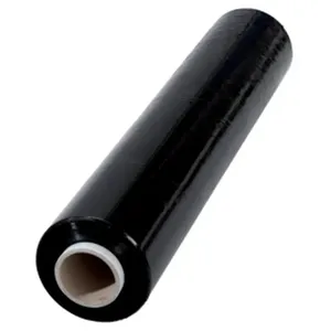Factory Pallet Wrapper Black Stretch <b>Wrap</b> Film <b>Plastic</b> Machine/Hand Use Stretch Wrapping Film for Pallet Packing - Product Image 5