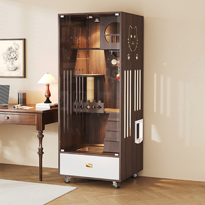 יוקרה רב-חתול מקורה וילה כלוב ידידותי לסביבה נושם מעץ מלא נשם סגנון מודרני שכבות מרובות - Product Image 1