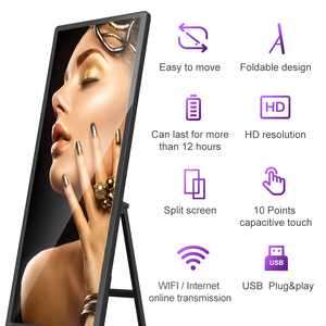 Portable Digital Signage Lcd Advertising Display Full Screen A Type Touch Screen Digital <b>Poster</b> - Product Image 3