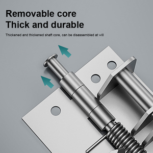 <span class=keywords><strong>Charnière</strong></span> <span class=keywords><strong>invisible</strong></span> silencieuse à ressort robuste à positionnement multi-angles pour <span class=keywords><strong>porte</strong></span> latérale, à fermeture automatique, à ressort de retour, pour usage domestique - Product Image 2