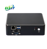 Mini PC Industrial de Doble Núcleo ELSKY NANO4F/NANO5F Intel 4ª Gen Haswell-U DDR3 8GB SSD Nuevo GDDR3 4K/VGA RJ45 LAN Windows/Linux