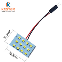 Autoteile Ultra Helle 12V 6W 18SMD 3528 LED Weiße Glühbirne für Panel-Leseleuchte Deckenbeleuchtung