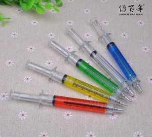 All'ingrosso Regali Infermiere Promozionale Multicolore di plastica siringa penna Logo - Product Image 3