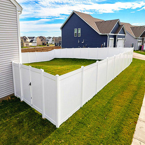 Rekabetçi fiyat vinil çit panelleri 6ft 8ft <span class=keywords><strong>PVC</strong></span> gizlilik çit açık bahçe güvenlik tarafından koruyun - Product Image 5