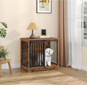 Jaula de Madera para Perros de Estilo Lujoso, con Tres Puertas y Bandeja Desmontable, Ecológica y de Fácil Montaje, en Oferta - Product Image 6