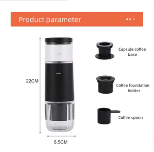 Machine à café expresso portable électrique rechargeable à capsules, auto-chauffante, manuelle, idéale pour le camping - Product Image 3
