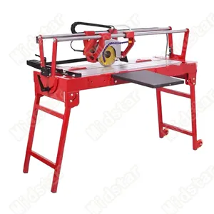 Desktop Ubin Keramik Batu Semi Otomatis Portabel Cutting Machine untuk Marmer Granit 180Mm Blade 1200 Panjang