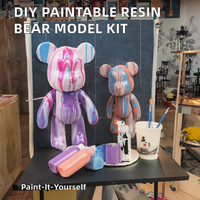 Ours en peluche en vinyle blanc 18cm/23cm/33cm/53cm/73cm/100cm pour bricolage avec peinture