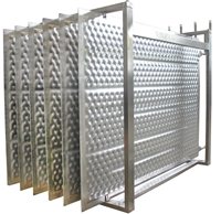 Plaque de refroidissement à double gaufrage pour machine d'évaporation à soudage laser, utilisée dans la fabrication de systèmes de récupération de chaleur et de refroidisseurs à immersion