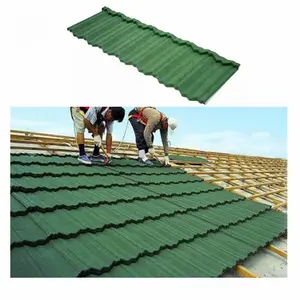 价格优惠中国优质材料铝锌金属屋面瓦石材涂层金属屋顶板