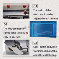 Machine d'étiquetage et de scellage de cartons rectangulaires à angle droit 90° à vitesse rapide, impression de code pour bouteilles en verre, papier, coins plats