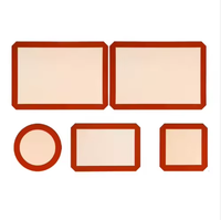 Tapis de cuisson en silicone antiadhésif de 0,4/0,7 mm d'épaisseur, 40*60, 20*30, 40*50 cm, facile à nettoyer, portable, compatible four, sans BPA, écologique, 1 an