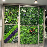 Panneau mural vertical en plantes artificielles tropicales de type fougère, 100x100cm, pour aménagement extérieur et intérieur, hôtels, aménagement paysager et terrasses, OEM ODM