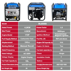 4.2kva mở loại Máy phát điện xăng 4 thì động cơ 50Hz tần số để sử dụng nhà trong thời gian cúp điện và trường hợp khẩn cấp - Product Image 5