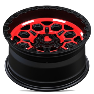 Super 4x4 Forged Aluminum 6-Hole Offroad Car 8.5/9.5 Inch Matte Red <b>Wheels</b> Customized Bead <b>Lock</b> for Passenger SUV Pickup - Product Image 2