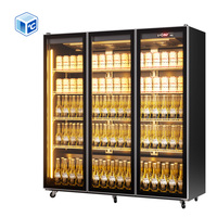 Réfrigérateur commercial Coca-Cola avec éclairage LED, vitrine réfrigérée pour boissons, réfrigérateur à vin en acier inoxydable pour bar à bière