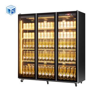 Thương mại Coca tủ lạnh LED lạnh đồ uống hiển thị tủ lạnh chiếu sáng thép không gỉ rượu tủ lạnh Showcase cho bia Bar - Product Image 2