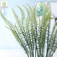 Bunga Plastik Buatan Desain Baru Foxtail Jolie Yarn Salvia Japonica Astilbe untuk Tema Pernikahan Biru