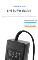 Adaptateur secteur professionnel 12V 2A 24W AC DC pour batterie lithium et outils électriques