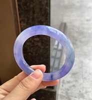 [Produttore Originale] Bracciale Circolare Regolare da Donna in Giada Naturale Autentica di Tipo Ghiaccio, Certificato Myanmar