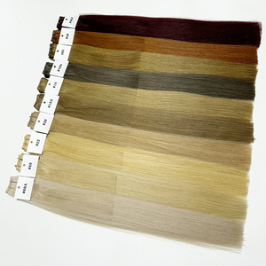 Extensions de cheveux humains vierges à cuticules intactes, tissage micro-perles ultra-fin, invisibles, Genius Wefts, double épaisseur, extrémités pleines - Product Image 2