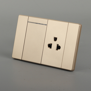 Moderno Nuevo Delgado Super ultra Delgado Dorado Gris Blanco Negro Egipto Bolivia Perú Luz eléctrica Interruptor de pared y toma de corriente - Product Image 2