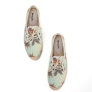 Baskets plates d'été décontractées pour femmes, chaussures en toile respirantes <span class=keywords><strong>à</strong></span> une étape avec conception <span class=keywords><strong>à</strong></span> <span class=keywords><strong>lacets</strong></span>, <span class=keywords><strong>espadrilles</strong></span> confortables <span class=keywords><strong>à</strong></span> semelle intérieure en maille - Product Image 2