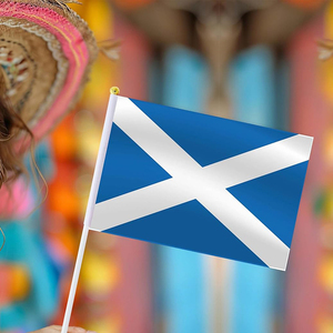 <span class=keywords><strong>Scotland</strong></span> 14x21cm 20x30cm diễu hành Scottish Polyester tay cờ với nhựa cực - Product Image 5