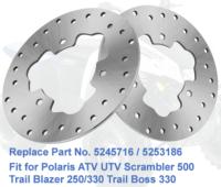 Nouveau Quad Bikes ATV/UTV 5245716/5253186 Rotor de disque de frein arrière pour Polaris Scrambler 500 Trail Blazer 250/330 Trail Boss 330 05-09