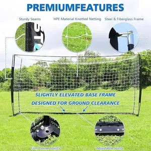 But de football portable SG01B, cadre en acier et filet en polyester, équipement d'entraînement extérieur, <span class=keywords><strong>prix</strong></span> bas, fabriqué en Chine - Product Image 4