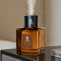 Diffuseur de parfum transparent à base épaisse pour voiture, grande capacité, conteneur d'huile parfumée pour habitacle de véhicule, emballage ODM