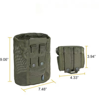 Sac en maille tactique en polyester 500D pour le stockage d'urgence - Accessoire pour organiser et ranger l'équipement de chasse en plein air