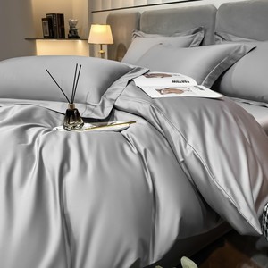 Hot Bán Sang Trọng Bông 100% Bông Rắn <span class=keywords><strong>Comforter</strong></span> Bộ 4Pcs Tấm Ga Giường Khách Sạn Bộ Đồ Giường Bộ - Product Image 5