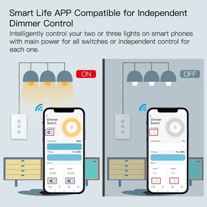 ZigBee/WIFI 조명 조광기 스위치 밝기 무선 제어 스마트 라이프/투야 APP 조명 모드 알렉사 구글 보이스 1/2/3 갱 EU - Product Image 5