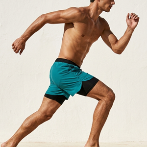 Pantalones Cortos Deportivos 2 en 1 para Hombre con Forro Interior de Secado Rápido para Entrenamiento de Maratón, Impresión de Logotipo por Sublimación Personalizada - Product Image 2