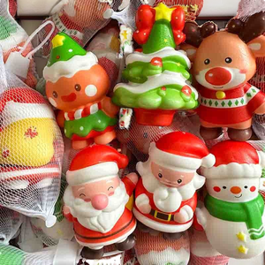 Jouets Squishy de Noël Père Noël Bonhomme de neige Renne Arbre Jouet à presser doux Unisexe 2 à 14 ans Plastique - Product Image 4